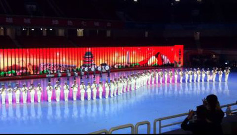 24日,南昌七城会闭幕式彩排现场(来源:新浪微博) 24日,南昌七城会闭幕式彩排现场(来源:新浪微博)