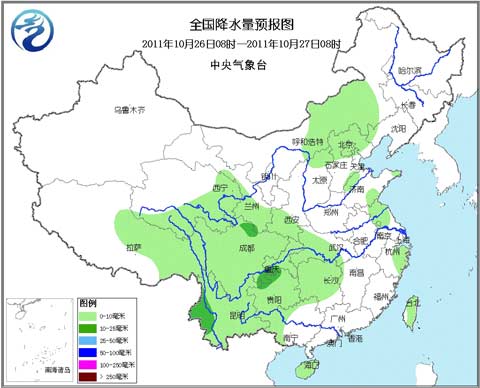 全国降水量预报图 全国降水量预报图
