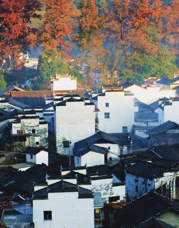 秋色中的民居 秋色中的民居